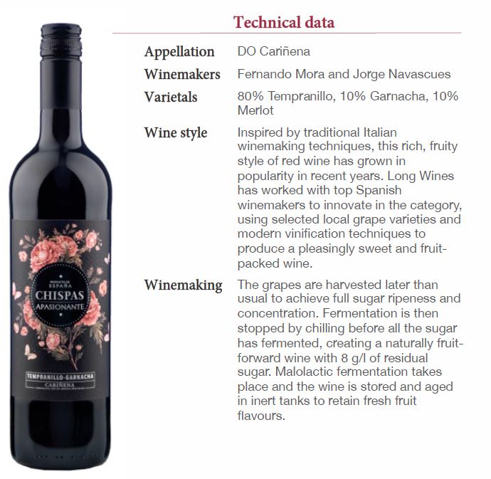 Ampersand_Ire's tweet photo. A new wine we have recently added to our portfolio - Chispas Apasionante. This is normally an Italian wine making speciality (appassimento), however this shows that it can be done elsewhere! Delicious and different. Get in touch if you'd like to stock it! #wine #irishdistributor https://t.co/7xbJMv0Smo