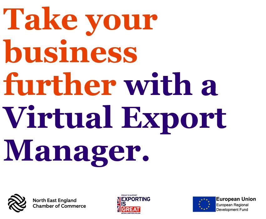 tradegovuk_NE's tweet photo. Looking to grow your business overseas but don't have enough time or resource? Our Virtual Export Manager programme provides ‘hands on’ support from an #export professional carefully selected for your business. For more info: https://t.co/BrCCX6yM3C https://t.co/qXM4iiq4eA