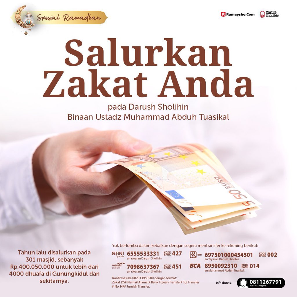 M Abduh Tuasikal On Twitter Ayo Bayar Zakat Bisa Lewat Darush Sholihin