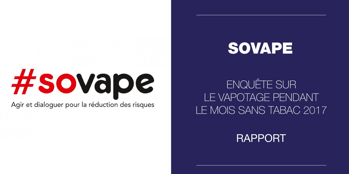 VDLVofficiel's tweet image. 📝 #EnqueteExclusive réalisée par @sovape_fr sur le groupe des vapoteurs créé par #TabacInfoService lors du dernier @Mois_sans_tabac 2017 !

Lire sur Sovape ➡️ bit.ly/2shdCMr
Voir le rapport complet ➡️ bit.ly/2IYldpx