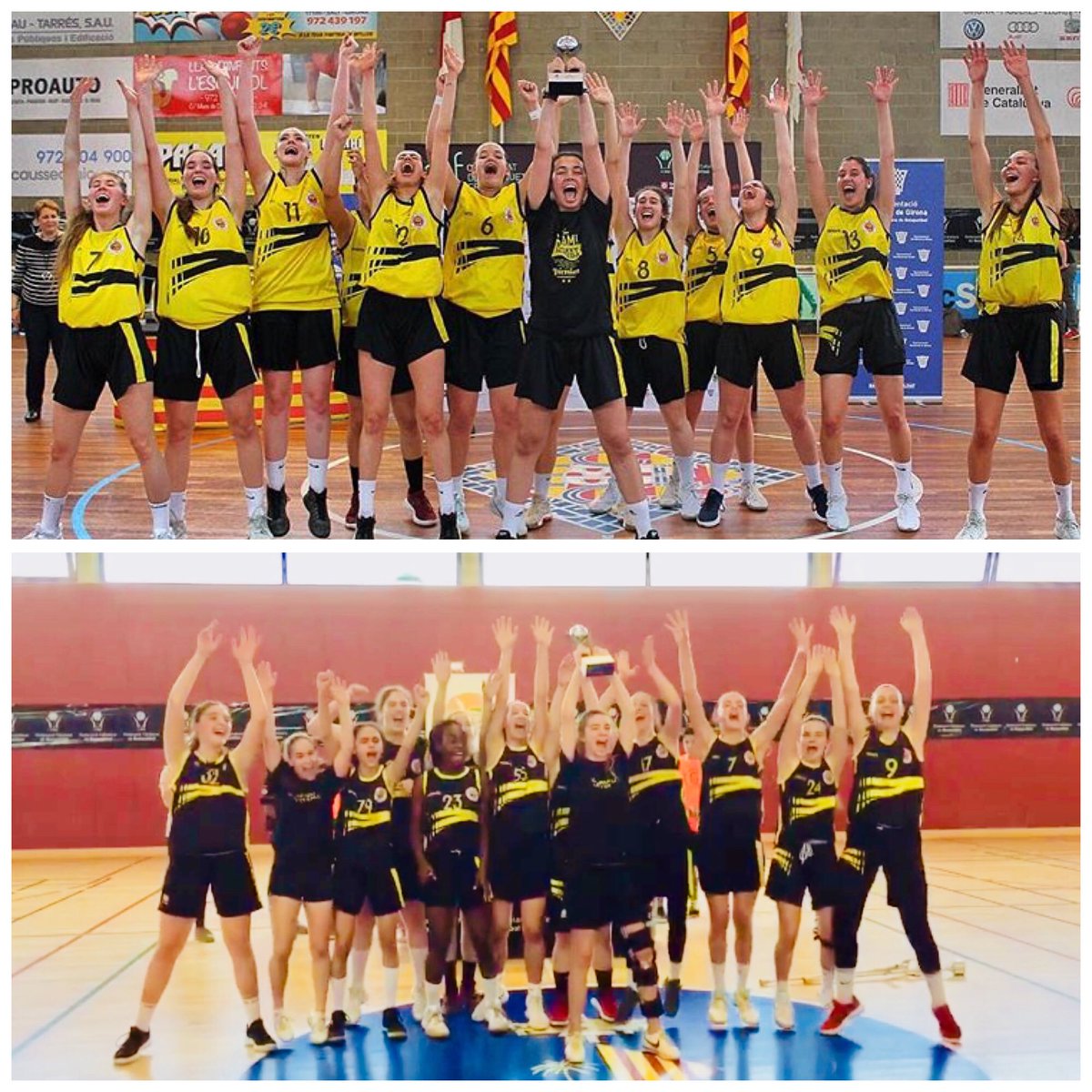 ASRBasketAlmeda's tweet photo. Temporada EXTRAORDINÀRIA on aconseguim el DOBLET CATALÀ!!

#JFALM i #IF1ALM CAMPIONES DE CATALUNYA!!

#adnAlmeda #F4BQ https://t.co/U5e6jf3v6M