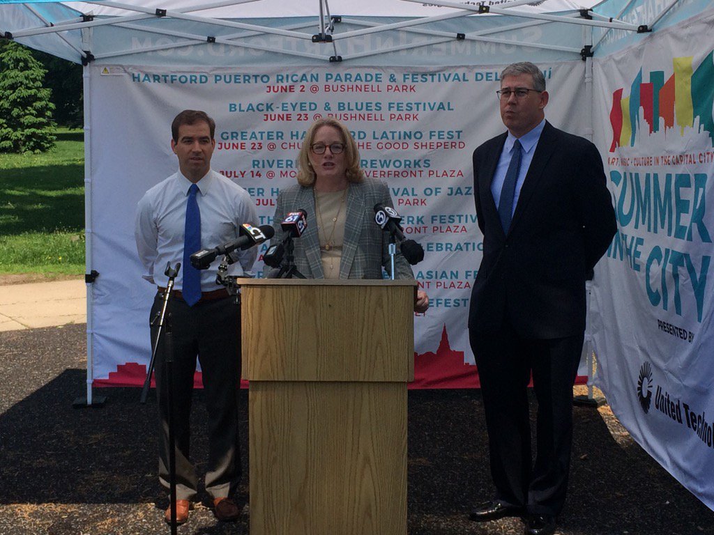 Summer in the City kicking off today! <a href="/UTC/">United Technologies</a>  sponsoring 9 summer time events in <a href="/cityofhartford/">cityofhartford</a> #HartfordArtsCouncil