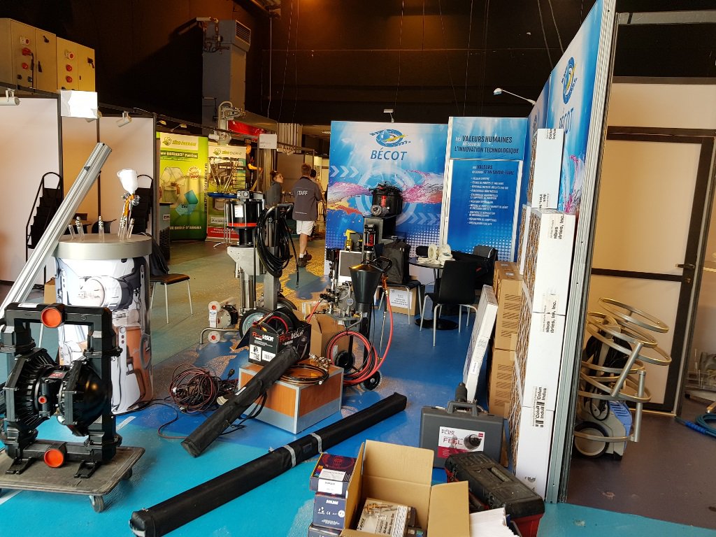J-1 avant le #salon #BreizhIndustries au parc de Penfeld à #Brest. On monte le #stand A2