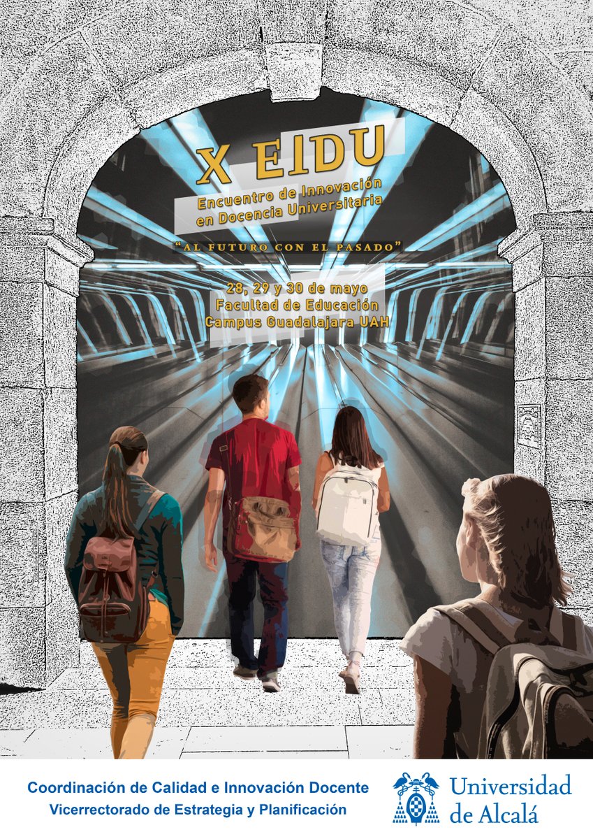 La #UAH celebra el X Encuentro de Innovación en Docencia Universitaria, ‘Al futuro con el pasado’ hasta el día 30 en la Facultad de Educación de Guadalajara. ow.ly/6ltf30kdXXF ¡Infórmate! 😊😊