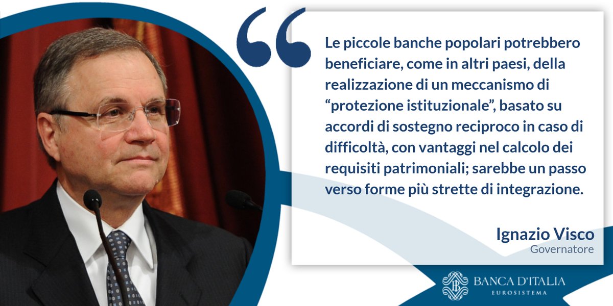 La riforma delle #BCC consentirà a queste ultime di sostenere con efficacia le economie locali anche nel nuovo contesto regolamentare, mantenendo allo stesso tempo lo spirito mutualistico che le contraddistingue. Così #Visco nel corso delle #CFVisco18 bit.ly/2slUr3g