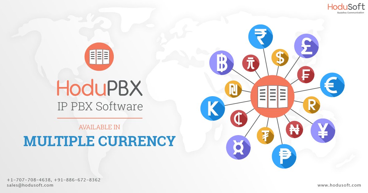hodusoft's tweet image. Get paid in multiple #currencies with easy-to-use, multi-currency #PBXSoftware. Accept payments and receive bills. Now #HoduPBX available for monthly rental. For a demo: goo.gl/b94ad4  #Hodusoft