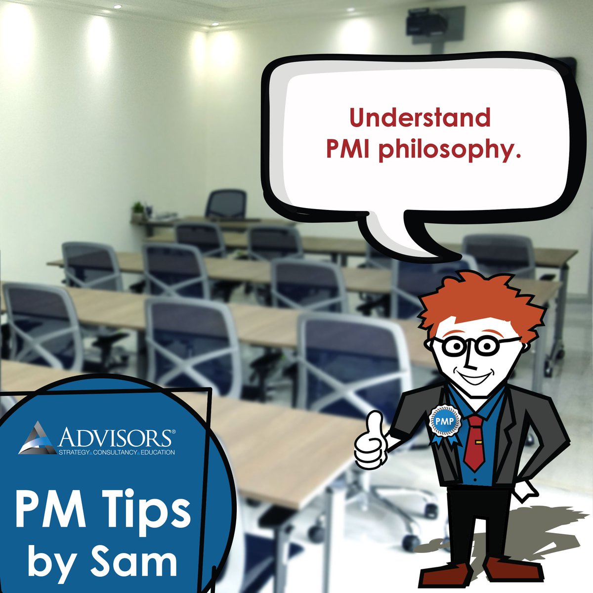advisors_sarl's tweet image. Every Tuesday, Sam, PMP® will be sharing with you weekly tips for passing the #PMP Exam based on his experience. 

Tip #1: Understand PMI Philosophy. 

#PMTips #SamTips #Advisors #PMPExam