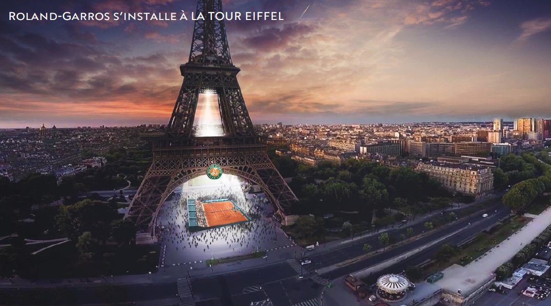 francetvsport's tweet photo. #RT et #Follow @francetvsport pour gagner 2 x 2 places pour une "Clinic @rolandgarros " sous @LaTourEiffel et jouer avec un ancien tennisman professionnel 
Fin du jeu 30/05 à 13h
Bonne chance à tous #RG18 https://t.co/l0RlsgU3qr