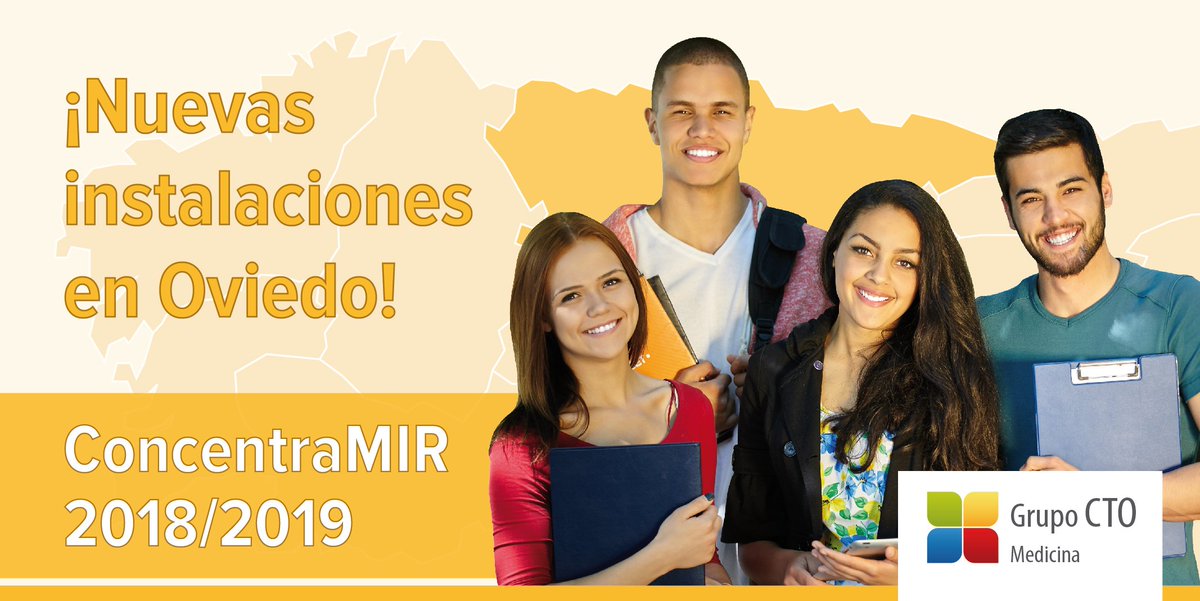 CTOMedicinaES's tweet photo. A los alumnos del #ConcentraMIR Oviedo 2018/19, os esperamos en la calle Uría 31, el próximo 18 de junio. 👍📅

Prepárate en la ciudad MIR por excelencia sintiéndote como en casa. 🏠😌

Más info 👇
https://t.co/0iKdDKWPSx https://t.co/49qnTYKWK3