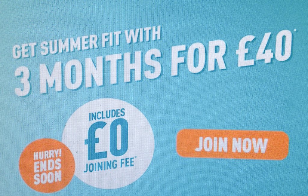 Don't miss out on this exclusive offer!!! 

3 MONTHS FOR ONLY £40!

Offer ends Thursday 31st May - GO, GO, GO!

#puregym #offer