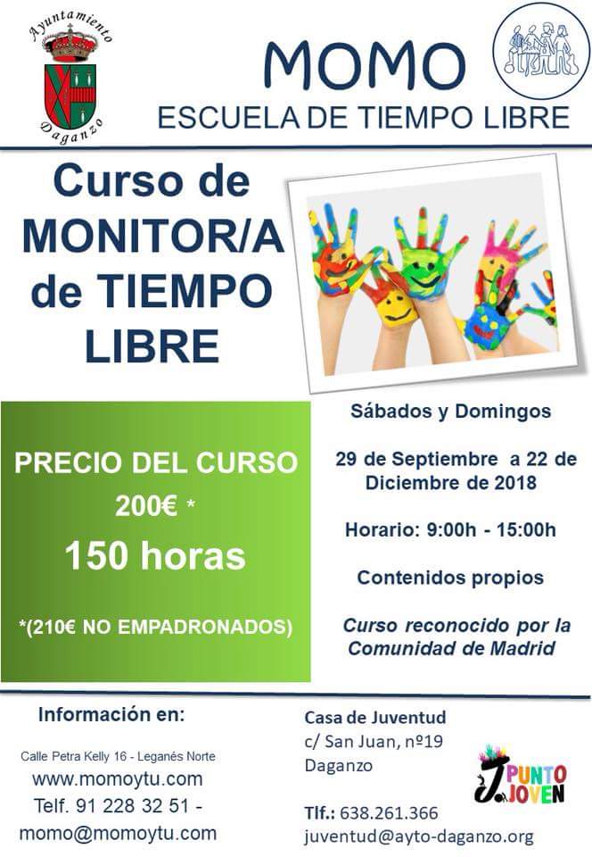 Cursos de monitor de tiempo libre