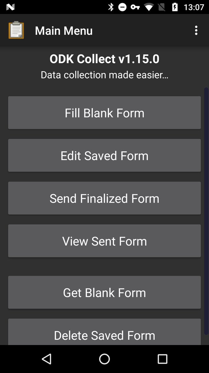 getodk's tweet photo. The newest version of ODK Collect automatically downloads form updates 👏, lets you attach any file on the device to the form 💪, and there's a beautiful new dark mode 😍. Download it at https://t.co/ifTXFI2pEu https://t.co/Z9sjUYD9Bl