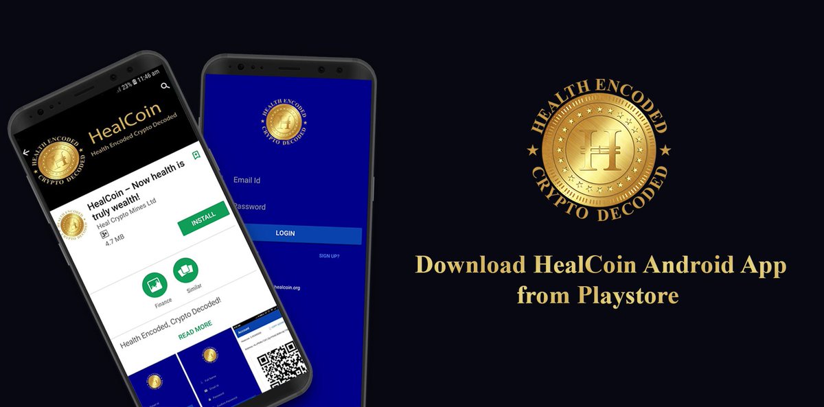 TheHealCoin's tweet image. #HealCoin #AndroidApp is now available on #AndroidPlaystore. Download it and gain access on the go! #HealCoin, #healthencoded #cryptodecoded.
