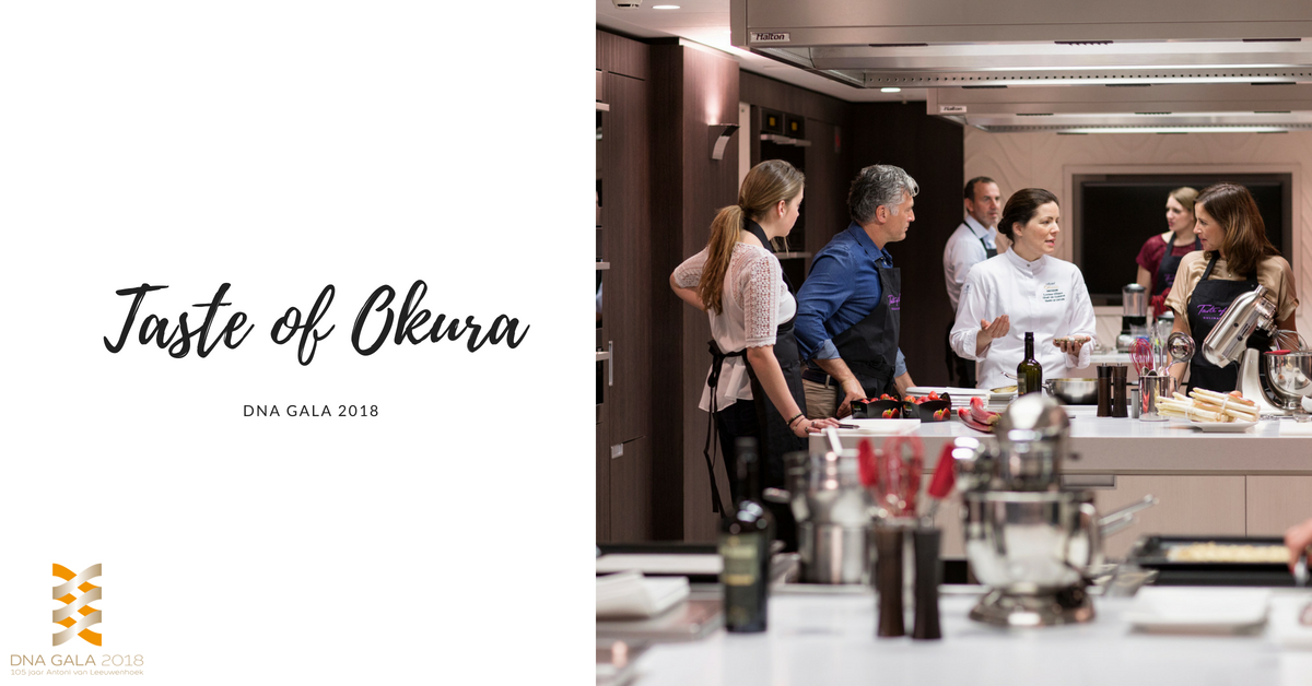 DNA_Gala's tweet photo. @Hotel_Okura biedt de workshop Taste of Okura aan voor het Gala. ‘wij streven naar een samenwerking voor een betere wereld, door lokale initiatieven en landelijke organisaties te steunen. We hopen dat onze bijdrage een positieve invloed heeft op het onderzoek naar immuuntherapie https://t.co/Rh6JyhOC9n