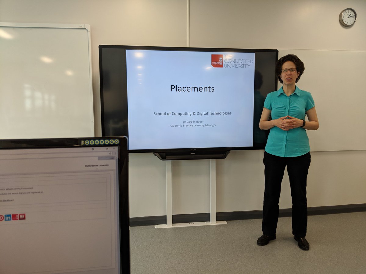 StaffsNetworks's tweet photo. Just starting the placements and work experince advice session as a part of our post assessment activities @StaffsComputing @StaffsUni @staffsplacement https://t.co/WU1y7JcbKY