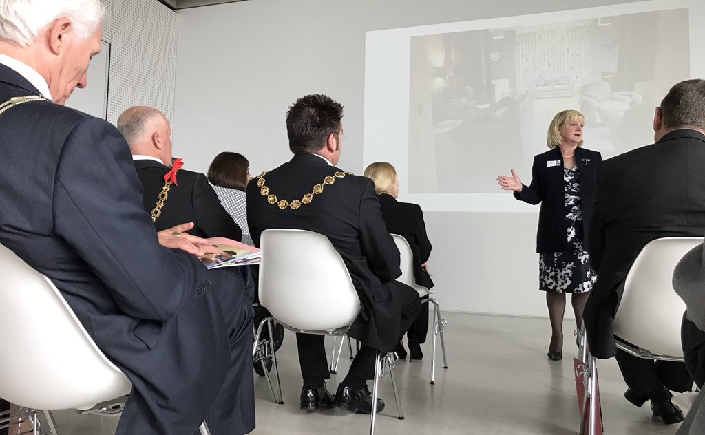 BoysAndMaughan's tweet photo. Listening to @PilgrimsHospice Chief Executive Cate Russell sharing the vision for a more open and integrated approach to care and plans for the refurbishment of the #Thanet Hospice. An inspiring vision for maximising the benefits of this crucial local charity. https://t.co/IT2XgDissD