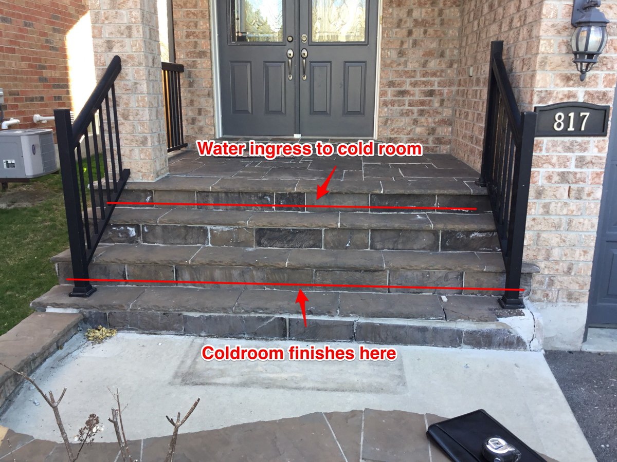 3PigsMasonry's tweet photo. Sealed and dry concrete steps
#concrete #masonry #concretework #construction #parge #flagstone #concretesteps #beforeandafter #threelittlepigsmasonry #GTA #yorkregion https://t.co/aFtZPvqSgt