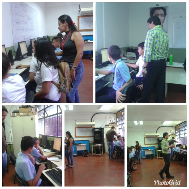 Taller de robotica Liceo Nacional Luis Lopez Mendez