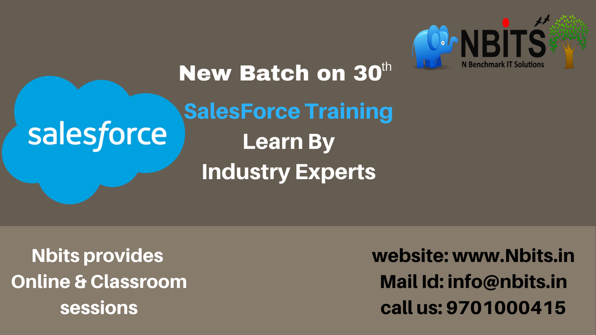 job_courses's tweet photo. Nbits is going to start a new batch on #Salesforce by experienced faculty.
Starts from may 30th @ 8AM

you can watch free online demo through this link:
https://t.co/9UIVHW8rpn

For Registration Enroll with this form:
https://t.co/AUBkXPsTP0 https://t.co/hWLCSVcpq8