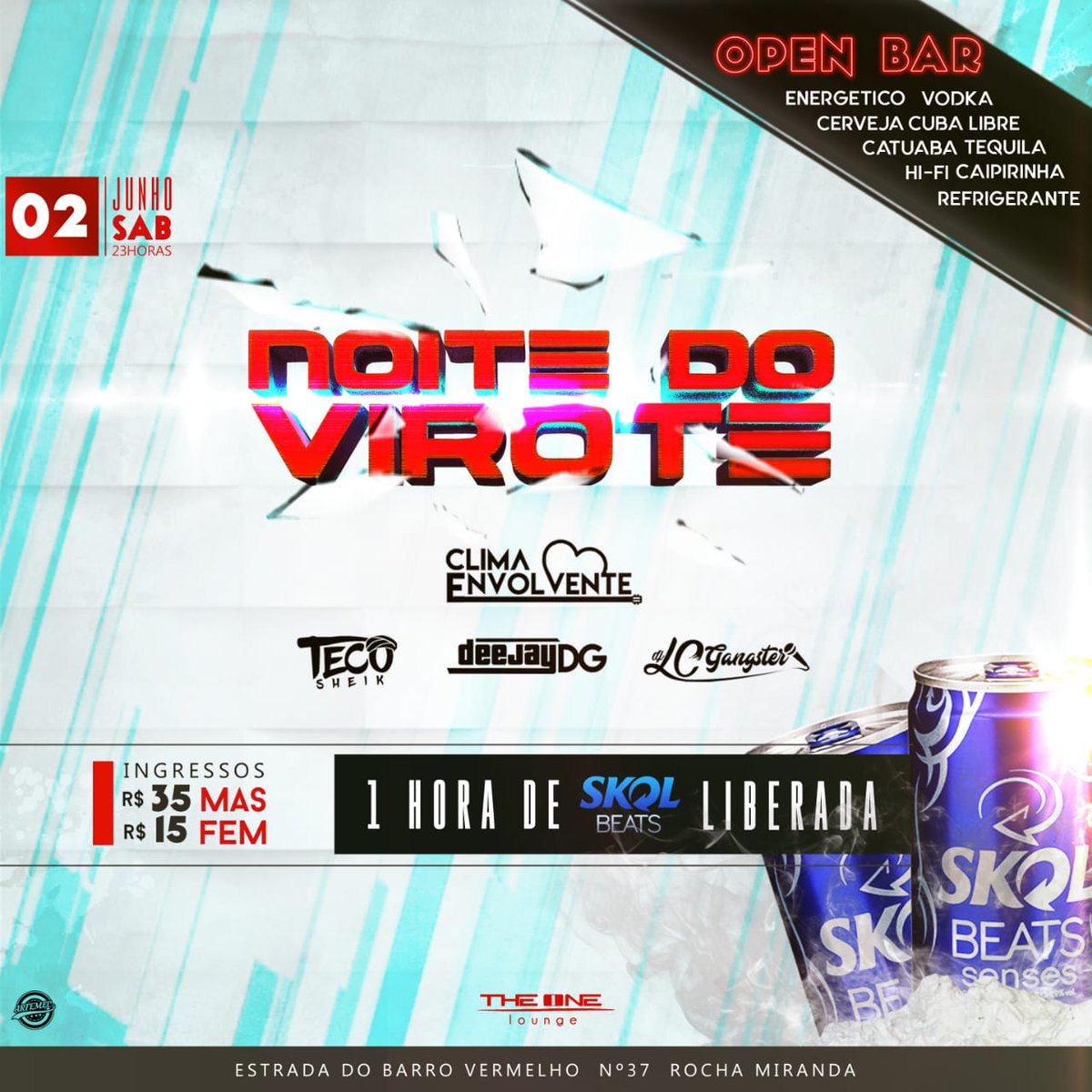 Gabriel_castro5's tweet image. Nessa crise que estamos, agora quero ver Zé Neto e Cristiano apagar fogo com gasolina 😂

Sábado tem Noite do Virote com 1 hora de Skol Beats liberada 🥤+ Open Bar 🍺🍹🍸!
Cola comigo, @ 🤤

#noitedovirote #openbar #ndv #theonelounge #rj