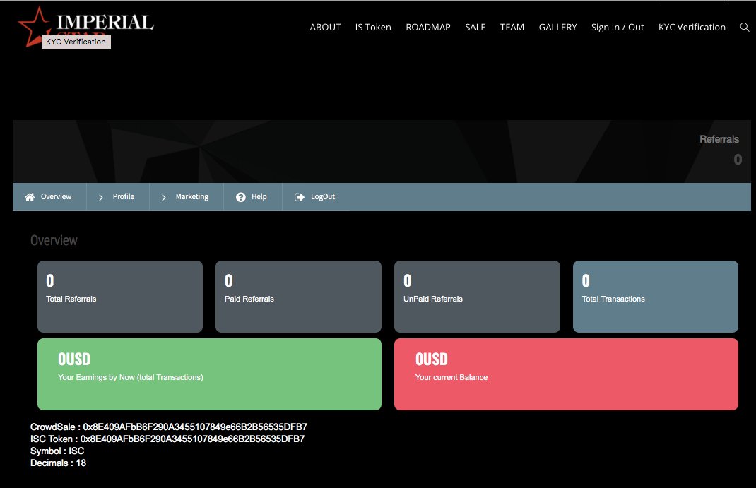 임페리얼스타코인에 참여하기 위한 KYC신청 및 ICO 참여 설명입니다.
buff.ly/2kvoIc6