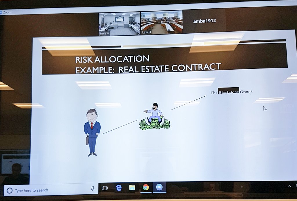 yonida_koukio's tweet photo. Thinking of #contracts in terms of #litigation and #drafting! Any contract can lead to litigation. The question is what you pick to litigate.
Great insights by Amy Bauer, Colorado Law. #RiskAllocation #IFLP @InstFutureLaw https://t.co/jQLevPGf7j