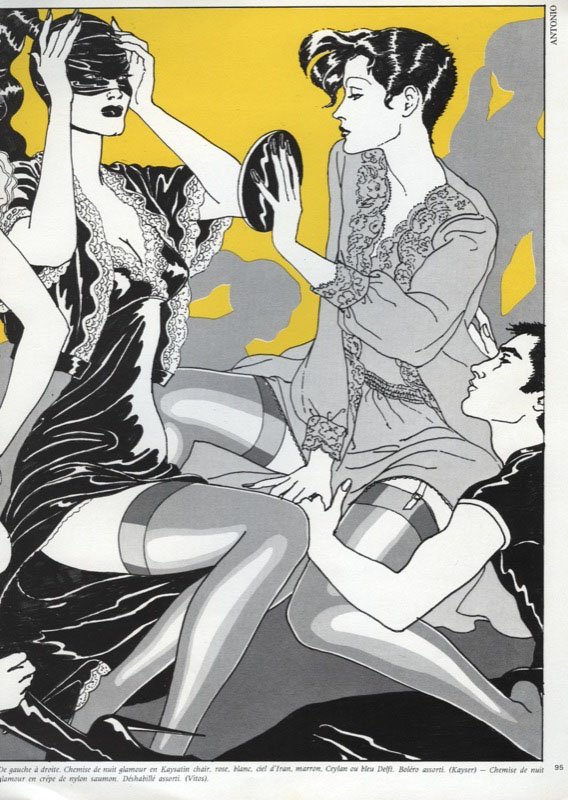 morninmadonna's tweet photo. Illustrations by Antonio Lopez for Depeche Mode Magazine, circa early 70's (via The Loupe) https://t.co/89h5SfvO3C