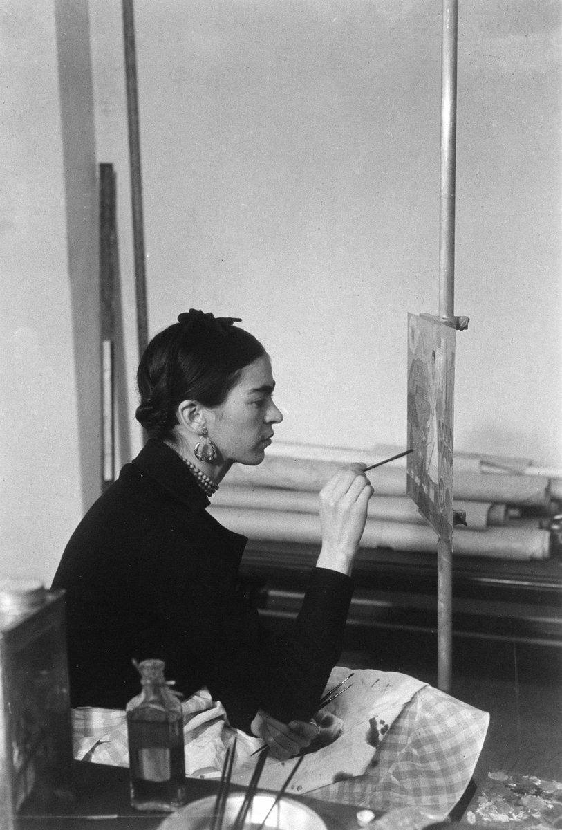 DIADetroit's tweet photo. The DIA has partnered with @googlearts and 30+ other cultural institutions from seven different countries  to launch the first online retrospective art project dedicated to commemorating the life and legacy of #FridaKahlo. Explore at https://t.co/Rmx7dUeF1a. #FacesofFrida https://t.co/fCBHYm09YJ