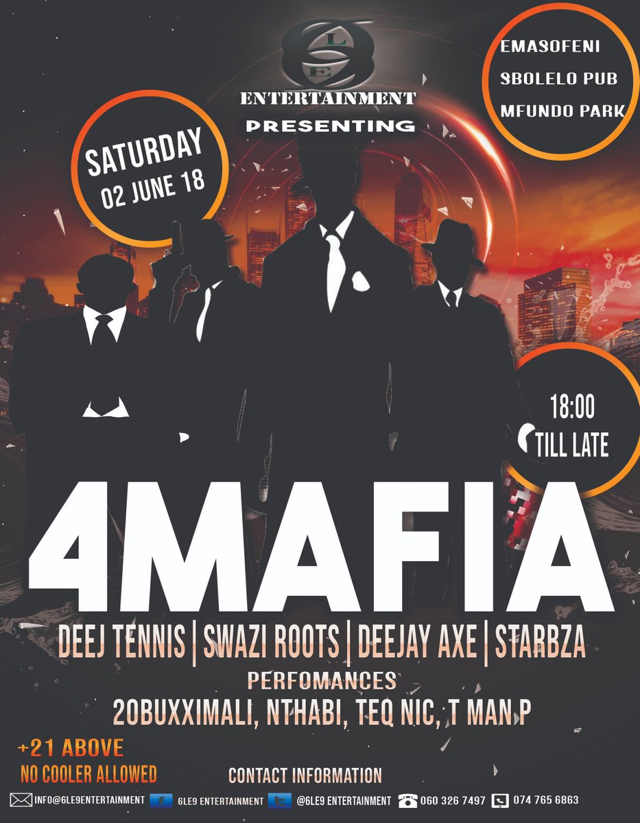 Deej_Tennis's tweet photo. #2june2018
#Sbolelopub
#mfundopark
#4mafia
#perfomance
#6le9entertainment https://t.co/VO6borkGsn