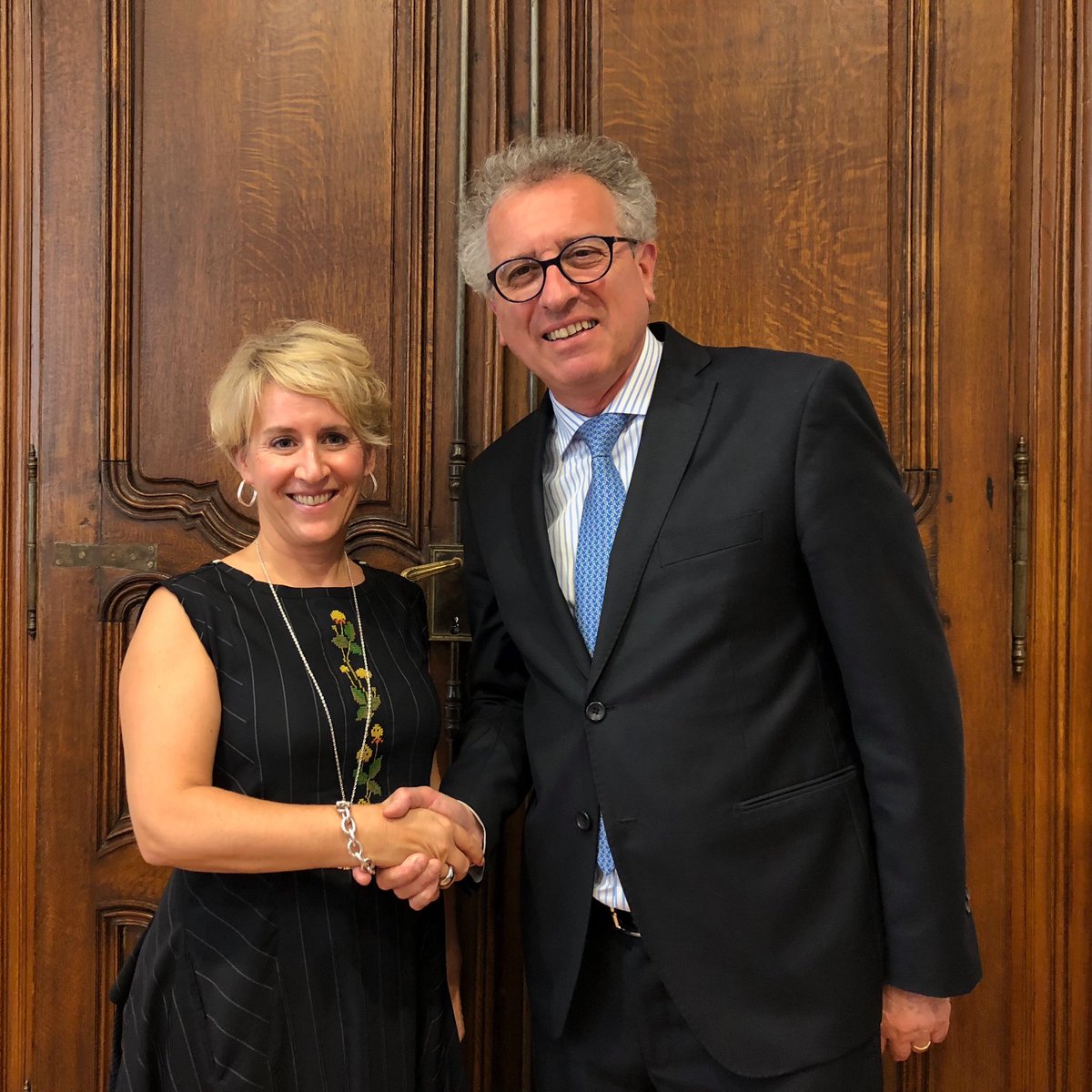 pierregramegna's tweet photo. Excellent meeting with Catherine Cudré-Mauroux , executive director of the constituency of Luxembourg in the African Development Bank . Luxembourg , who hosted a replenishment conference last year, will comtinue to support the African Development Bank in the future .PG https://t.co/xvM4NAE1xZ