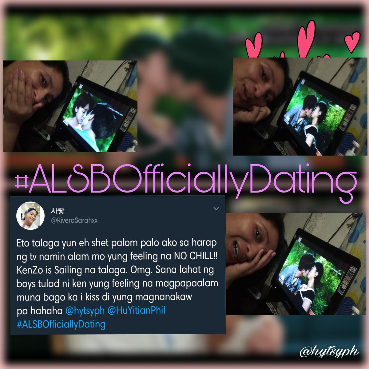 hytsyph's tweet photo. Congratulations for today's lucky winner!!! @RiveraSarahxx 💖

#ALSBOfficiallyDating https://t.co/ykTH1hAuvW