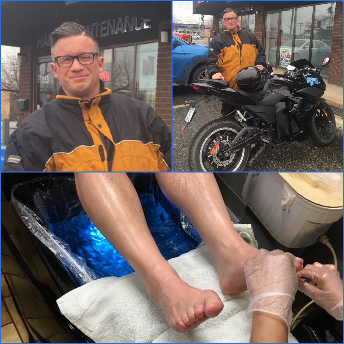 TootziesTuneUp's tweet photo. Bumper-2-Bumper prepping for riding season. #TootziesTime #ShiftingGearsOnGrooming
#Haircut #HotTowelShave #TootziesTuneUp #FootDetail #Pedicure #LiquorLicence #Bar #Barberspa #BarberStylists #Barberettes #LadyBarbers #BarberShop #HandDetail #Manicure #PitStop #QualityGrooming https://t.co/Wx8xtpciAX