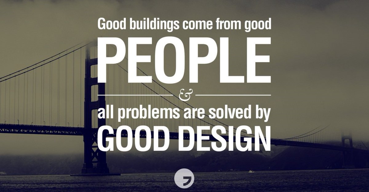 ABDynamics123's tweet photo. Good buildings come from good people and all problems are solved by good design.

-Stephen Gardiner https://t.co/yjW75Ts5V7