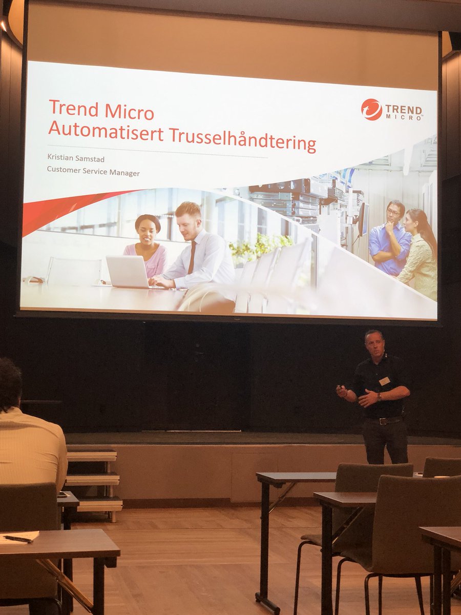 magodage's tweet photo. @SamstadKris  hvordan @TrendMicro kan automatisere trusselhåndteringen #shd18 #atea #bergen https://t.co/hFcjO8CcGl
