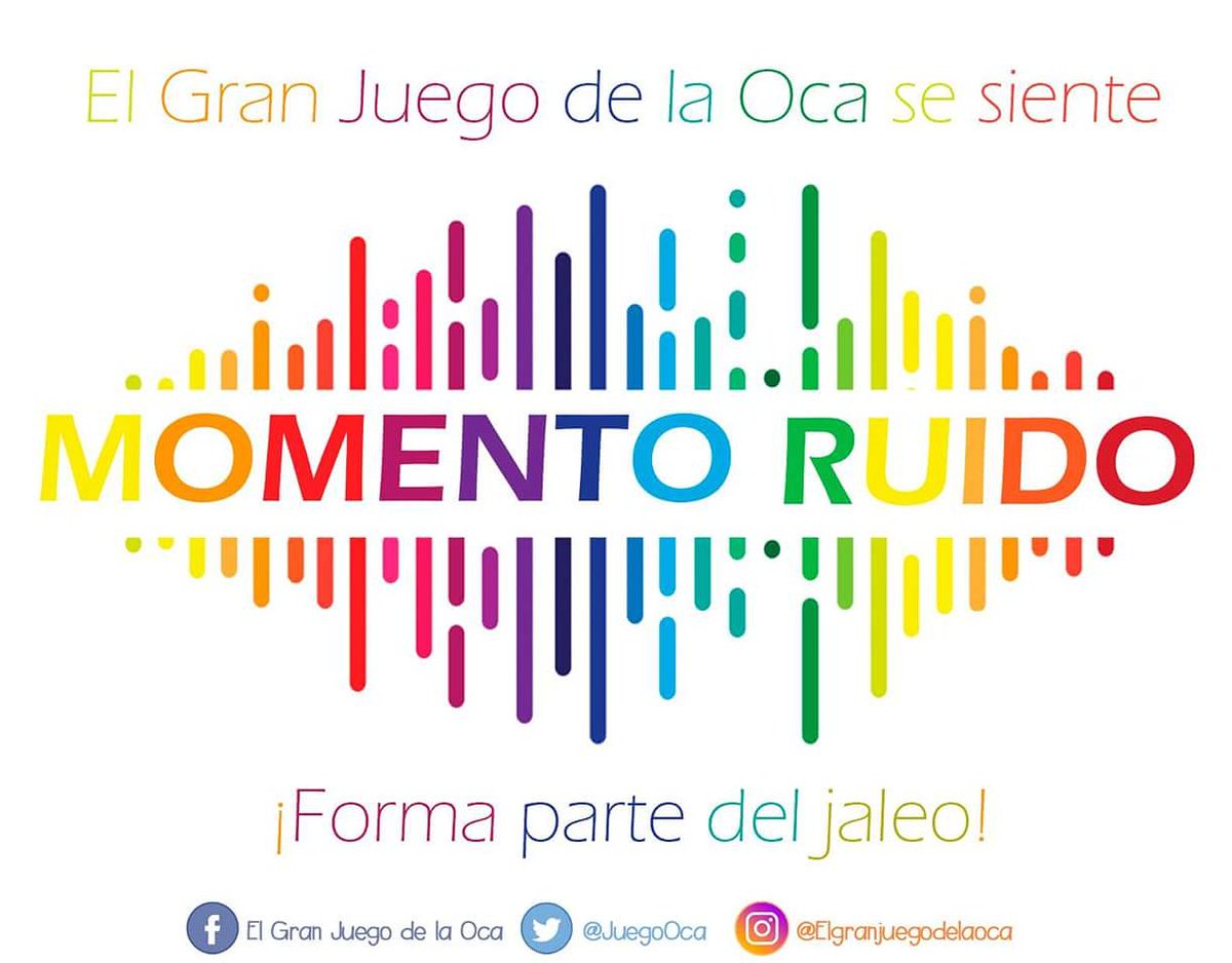 JuegoOca's tweet photo. ¡Forma parte del jaleo esta noche de 21:30 a 22:00 horas! ¡Comparte, comenta, publica... todo con nuestro hashtag #GranOca2018! Únete a nuestro #MomentoRuido https://t.co/1OiIdoLwco