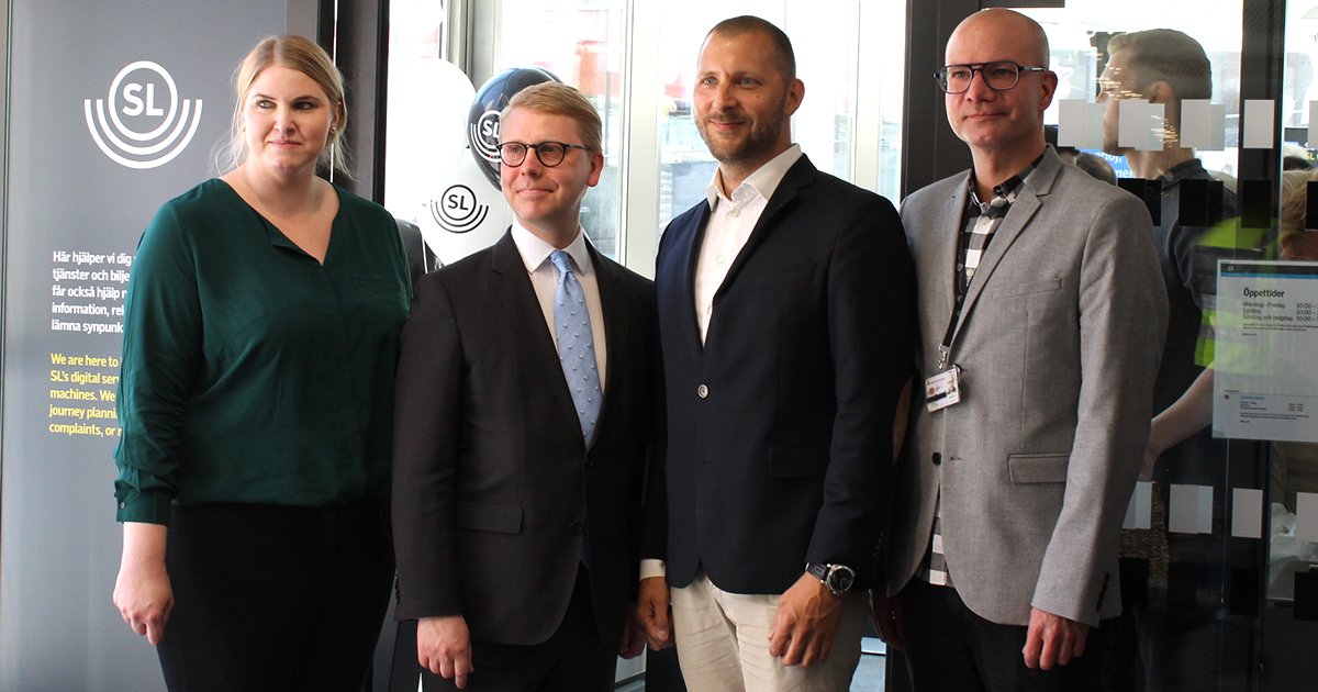ReleasyAB's tweet photo. Nu är nya SL Kundtjänst på Sergels torg invigd! https://t.co/nytcRYHFRp #Releasy #SL #Kundservice #Kundtjänst #Outsourcing #Trafikförvaltningen https://t.co/N8Hr4JflQQ