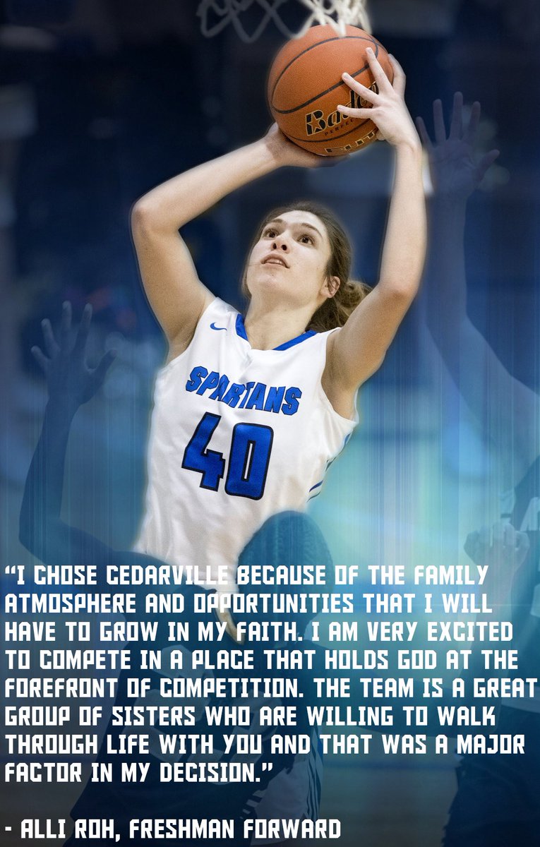 CedarvilleWBB's tweet image. We asked our freshmen, "Why did you choose Cedarville?". Answer #4 in our #6 answer series comes from a forward from Lincoln, Nebraska, @alli_roh