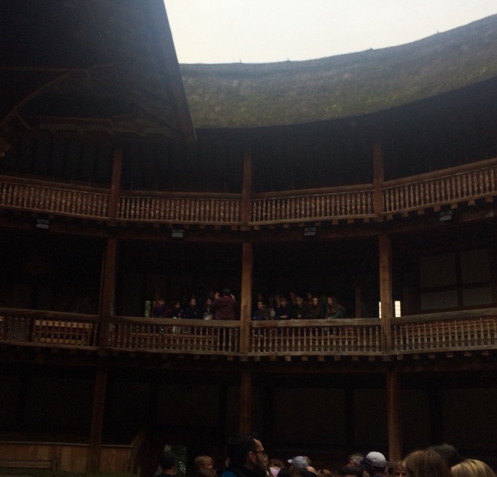 Eng_KinrossHS's tweet image. Tour of The Globe theatre - making links with our intro to Shakespeare unit! #challengeweek #shakespeare #lotsofrain
