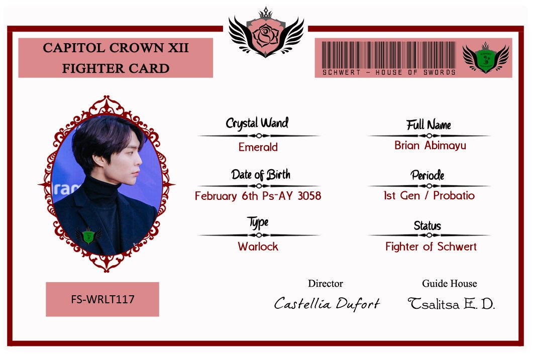 CCXII_Secretary's tweet photo. @nixcotien ( ID Card ) 

Brian Abimayu 
FS- WRLT117 https://t.co/8tSPtdfnG1