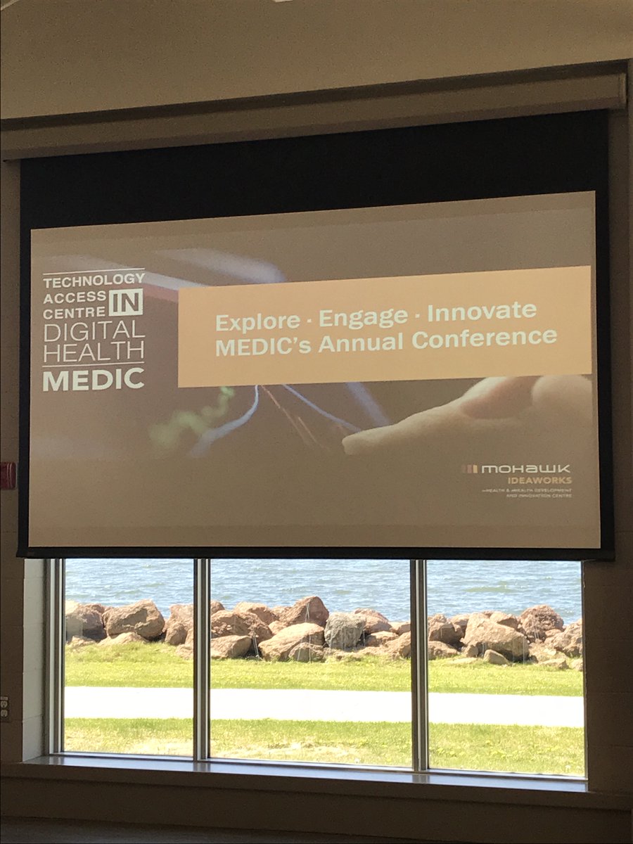 MohawkIDEAWORKS's tweet photo. @MohawkMedic's own Peter is presenting at the @TechAccessCDA Conference in Charlottetown PEI this week. Talking about best practices in knowledge mobilization and translation - including our annual #AppsforHealth conference! https://t.co/oLklg6aMmJ