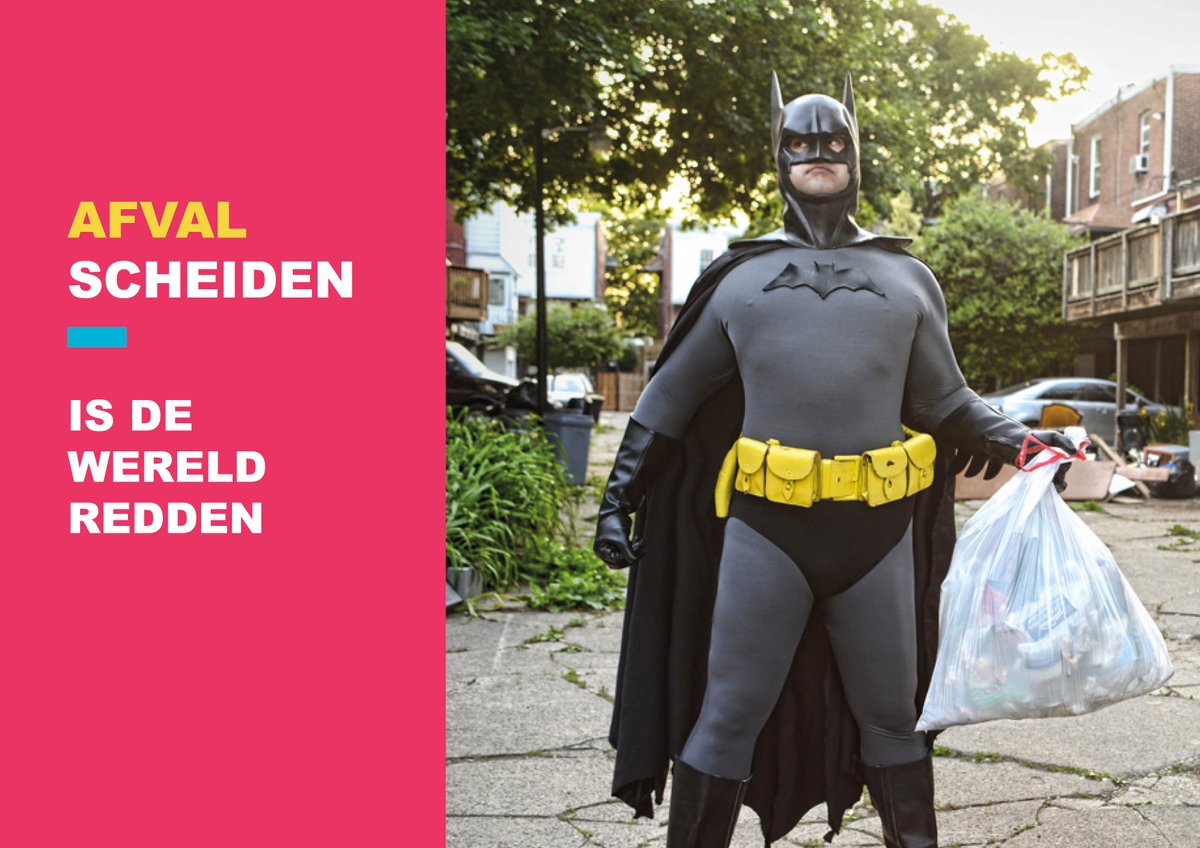 Nijmeegse superhelden gezocht! Wil jij samen met ons er alles aan doen om grondstoffen te redden van de verbrandingsoven? Vul dan onze mini-enquête in over afval scheiden en maak kans op een BinBang afvalbak t.w.v. 119,95. #onderzoek #afvalbeleid #Nijmegen goo.gl/forms/ctoBrsNr…