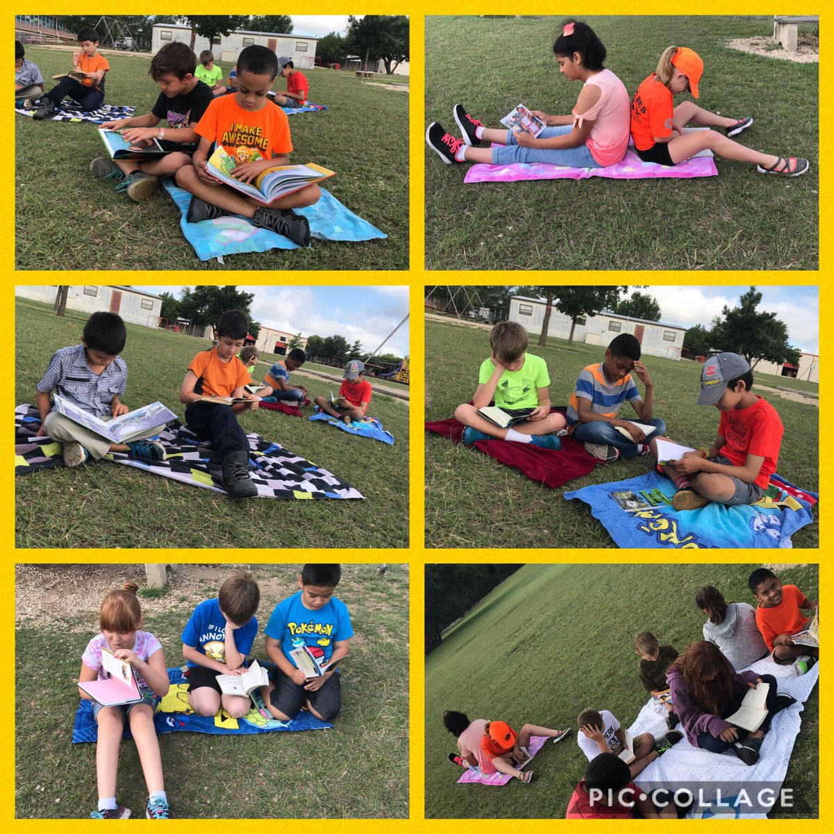 It’s a beautiful morning for outdoor reading! #jgastros #ecisdtweets