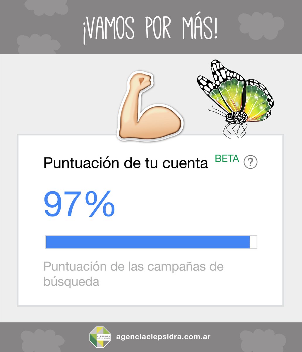 clepsidradesign's tweet photo. Seguimos creciendo para darte lo mejor en cada campaña,
https://t.co/FBcSB8AUoY #AdWords #SoyGooglePartner https://t.co/YP991pqPPi