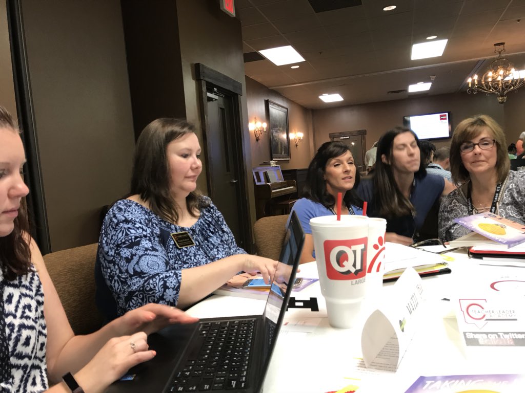 njaganna's tweet photo. #ctla18 math teacher leaders hard at work! https://t.co/hybt3832w7