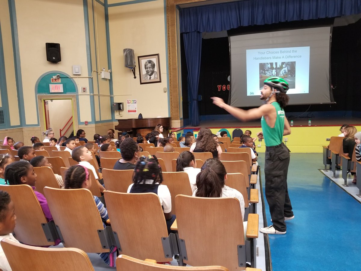 27q045's tweet photo. Thank you @bikenewyork for your work with our students this morning! Here is to a healthy &amp; safe summer of bike riding in Jamaica, Queens. https://t.co/AMnON3RW2R