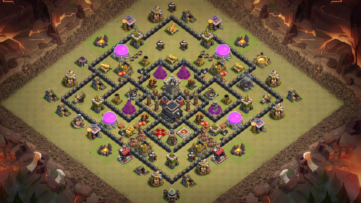 NEW 'Best' Town Hall 9 (TH9) War Base 2018