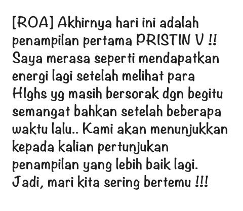 PristinID's tweet photo. @10_PRISTIN [ROA] Akhirnya.. Hari ini adalah penampilan pertama PRISTIN V ~ https://t.co/fW7kQRAJJt