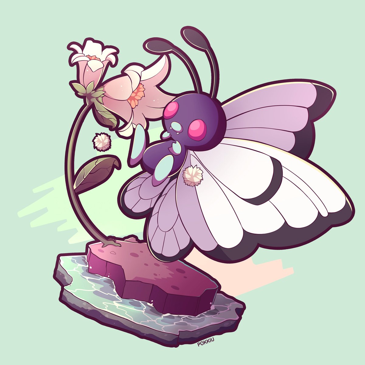 Pokkiu_'s tweet image. Hi! 😊 This time I drew a Butterfree, I hope you like it!
 Could you tell which is your favorite bug-type Pokemon?
 (I know that many do not like them)
#pokemon #butterfree #bugtype