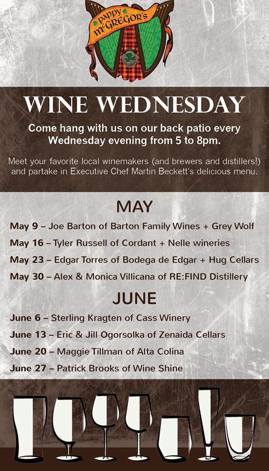 HootNAnnieBlog's tweet photo. #Wine Wednesdays at Pappy McGregor’s https://t.co/uUJE8kuYN6 #WineWednesday #PasoRobles #PasoWine https://t.co/9Oe8lZGKGl