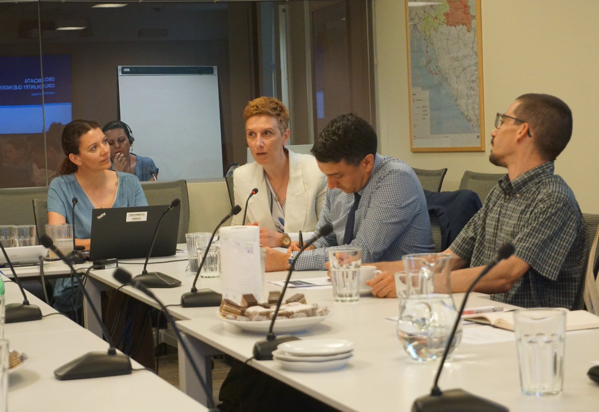 ecapannelli's tweet photo. Insightful discussion with stakeholders on key #gender challenges in #Croatia to prepare the new #WorldBank Croatia #GenderAssessment, informing the upcoming #CountryPartnershipFramework. https://t.co/4QV4af4zJ5